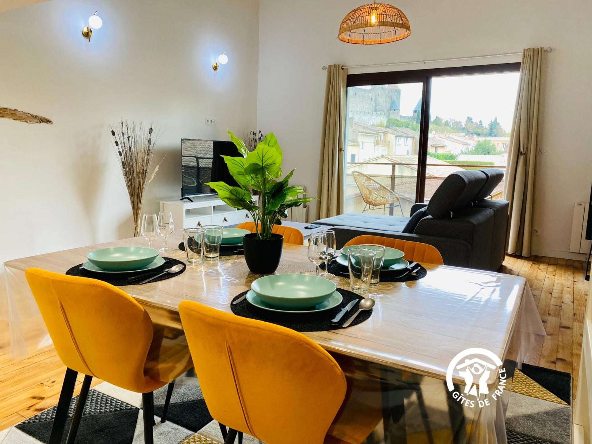 Loft Cocon Climatise - Imprenable Vue Sur Le Chateau Comtal 카르카손 외부 사진