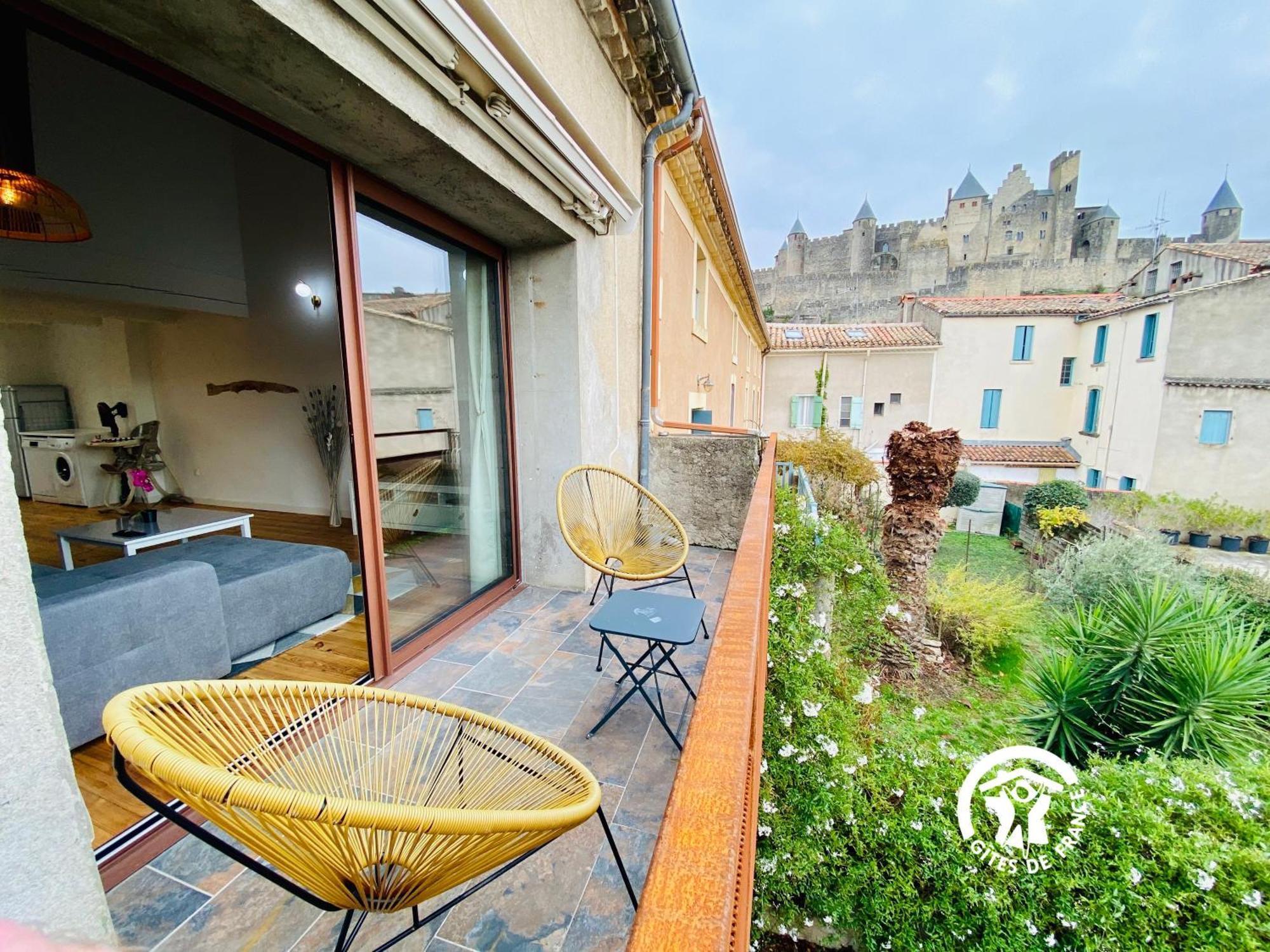 Loft Cocon Climatise - Imprenable Vue Sur Le Chateau Comtal 카르카손 외부 사진