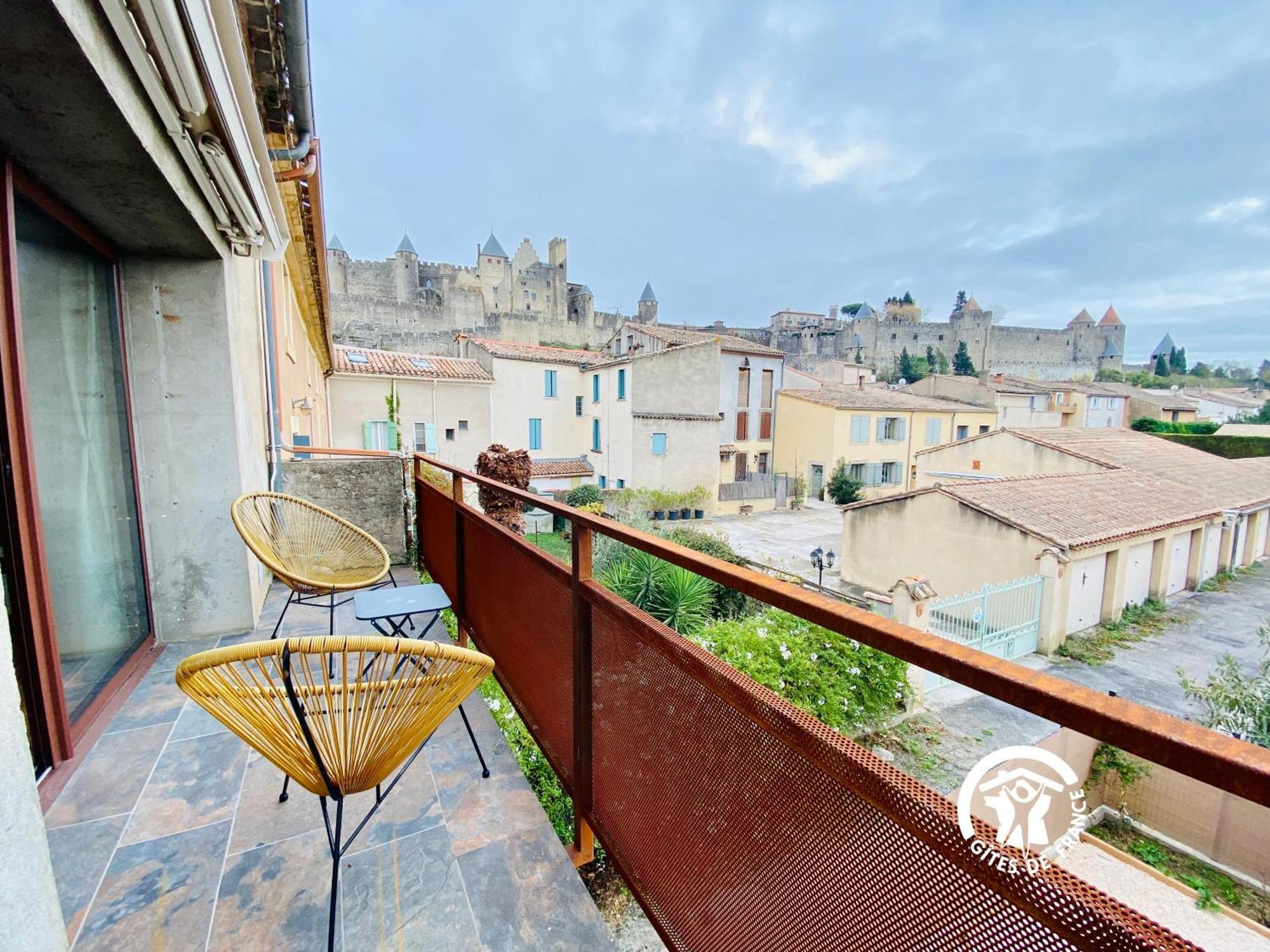Loft Cocon Climatise - Imprenable Vue Sur Le Chateau Comtal 카르카손 외부 사진
